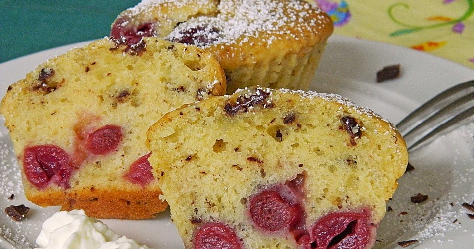 Stracciatella – kirsch muffins – Einfache Kochrezepte