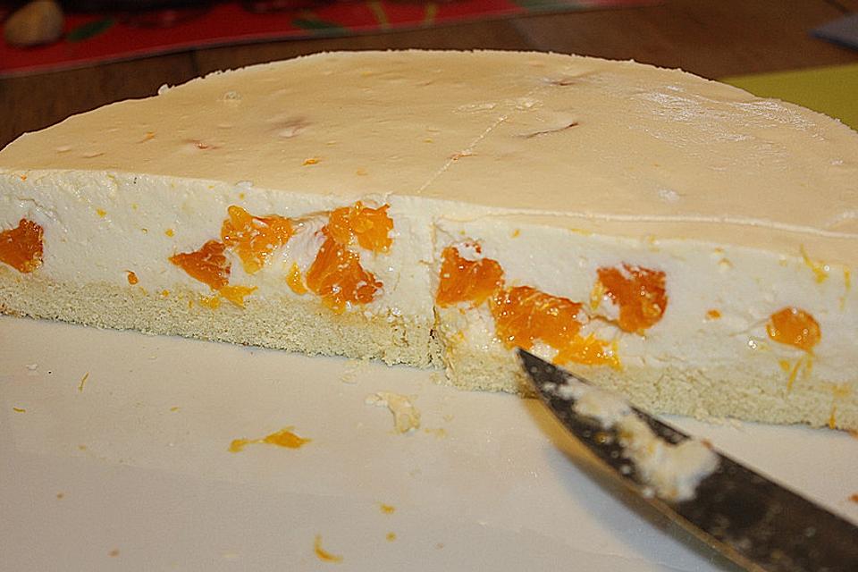 Käsesahne-Torte mit Mandarinen – Einfache Kochrezepte