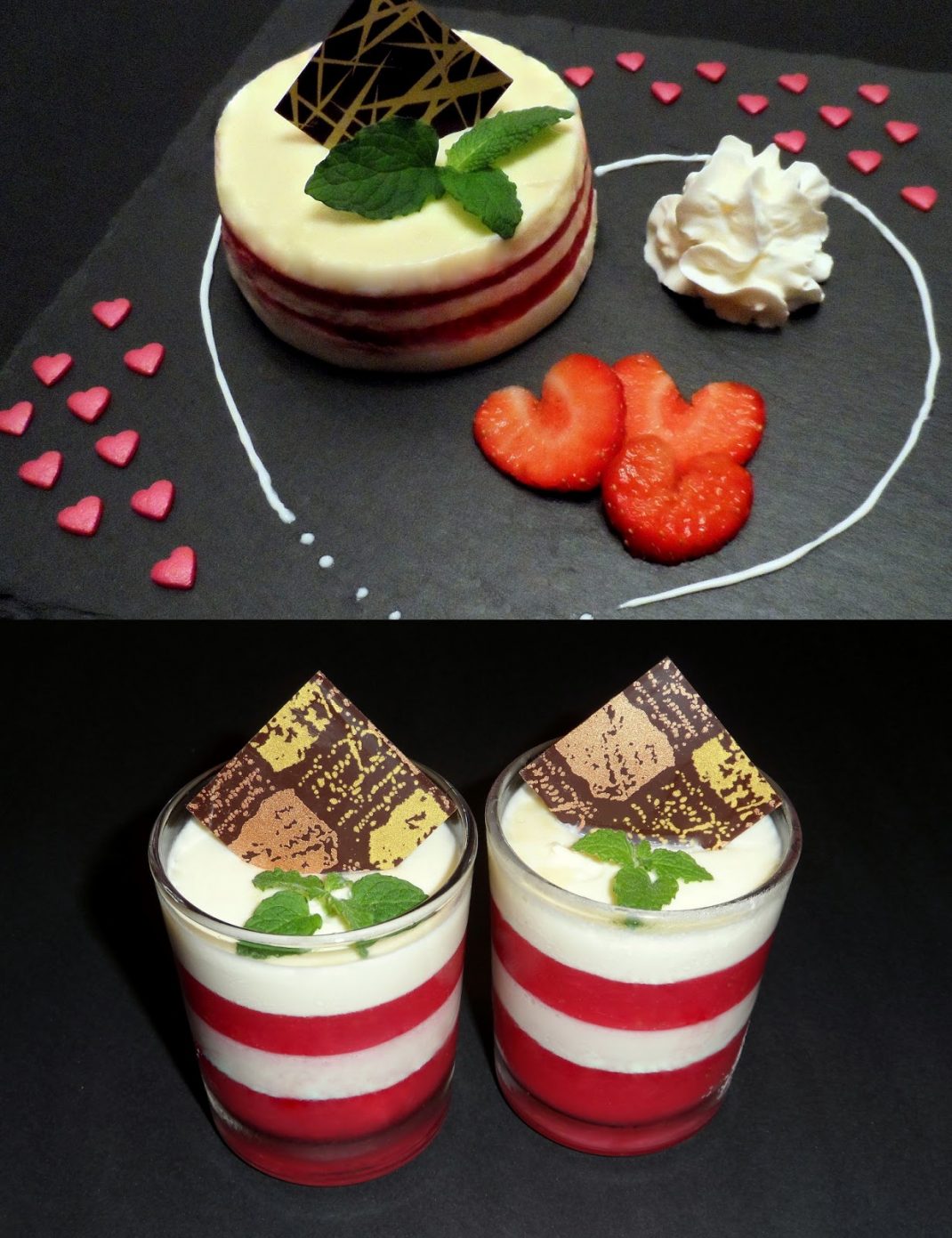 Erdbeer Panna Cotta mit Fruchtmus – Einfache Kochrezepte
