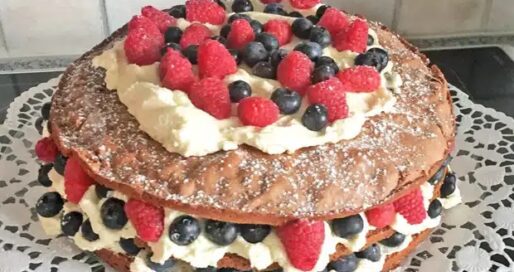 Sahne- Quark- Torte – Einfache Kochrezepte